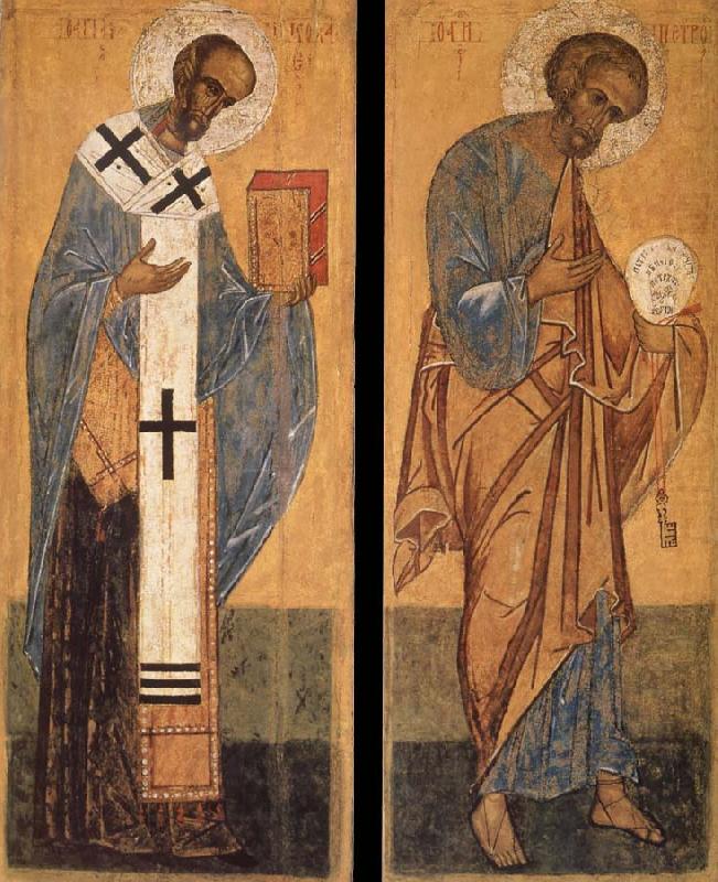 unknow artist Saint Peter and Saint Nicholas china oil painting image
